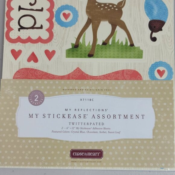 Close to My Heart Reflections Stickease X7118C Twitterpated Deer Nature NEW - Picture 2 of 5